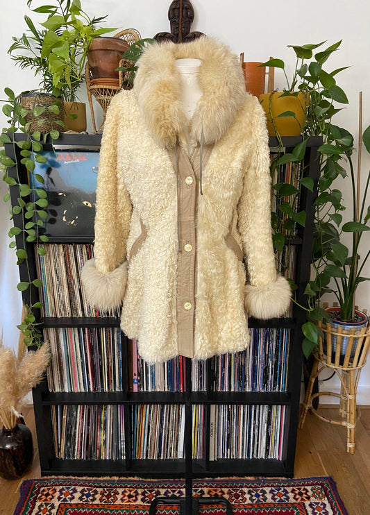 Vintage 1970s Cream Penny Lane Coat