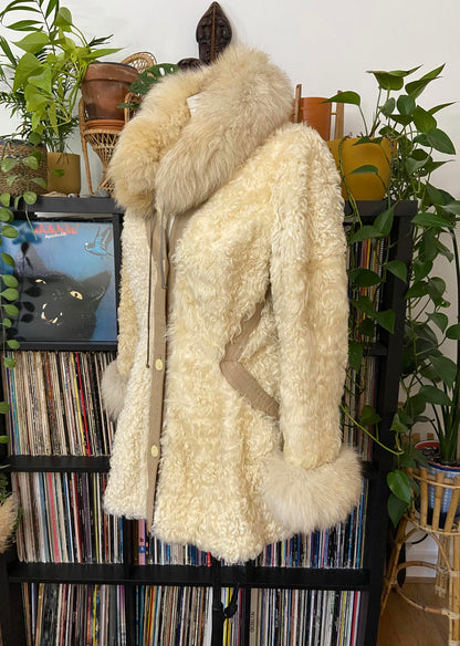 Vintage 1970s Cream Penny Lane Coat