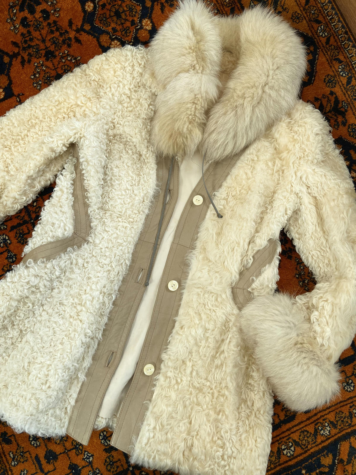 Vintage 1970s Cream Penny Lane Coat