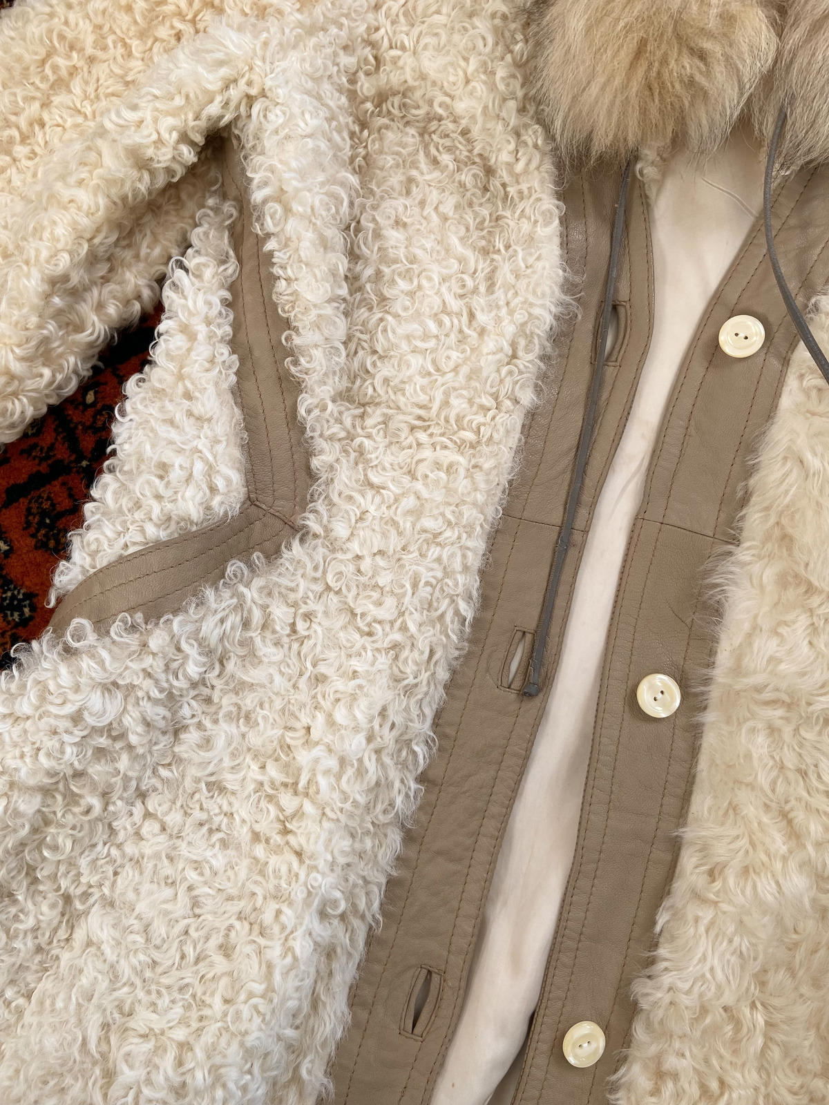 Vintage 1970s Cream Penny Lane Coat