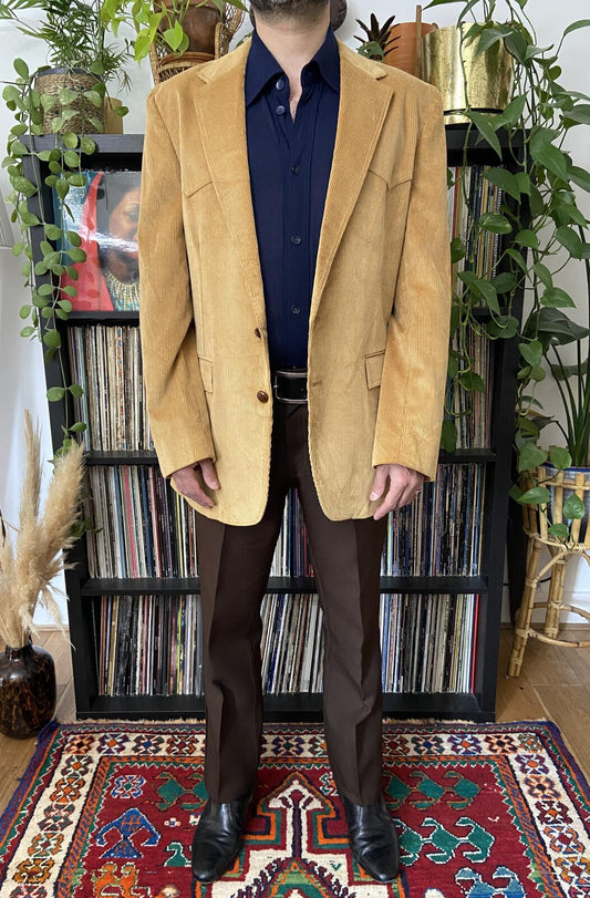 Vintage 1970s Levi's Western Wear Corduroy Blazer Jacket