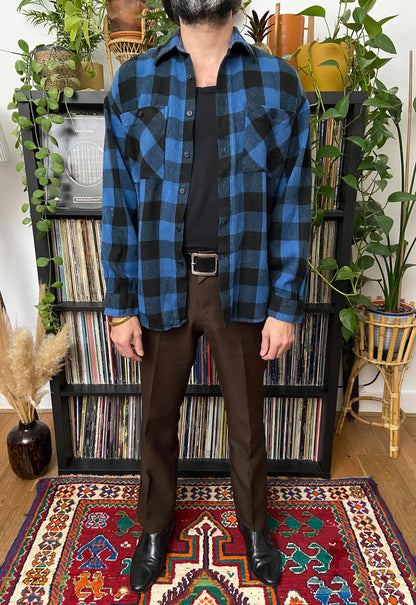 Vintage 1980s C&A Plaid Shirt