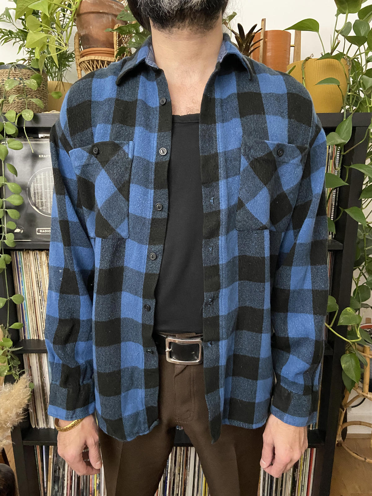 Vintage 1980s C&A Plaid Shirt