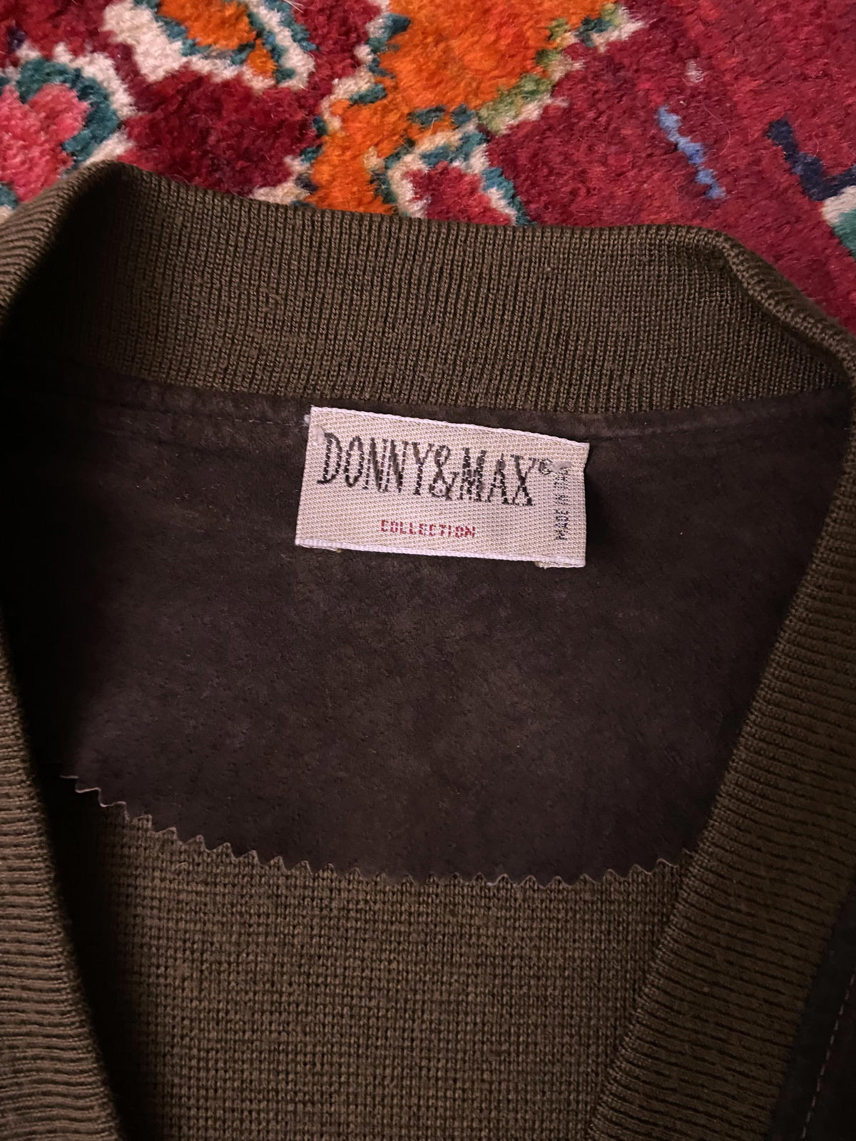 Vintage 1980s Italian Chocolate Brown Suede Cardigan