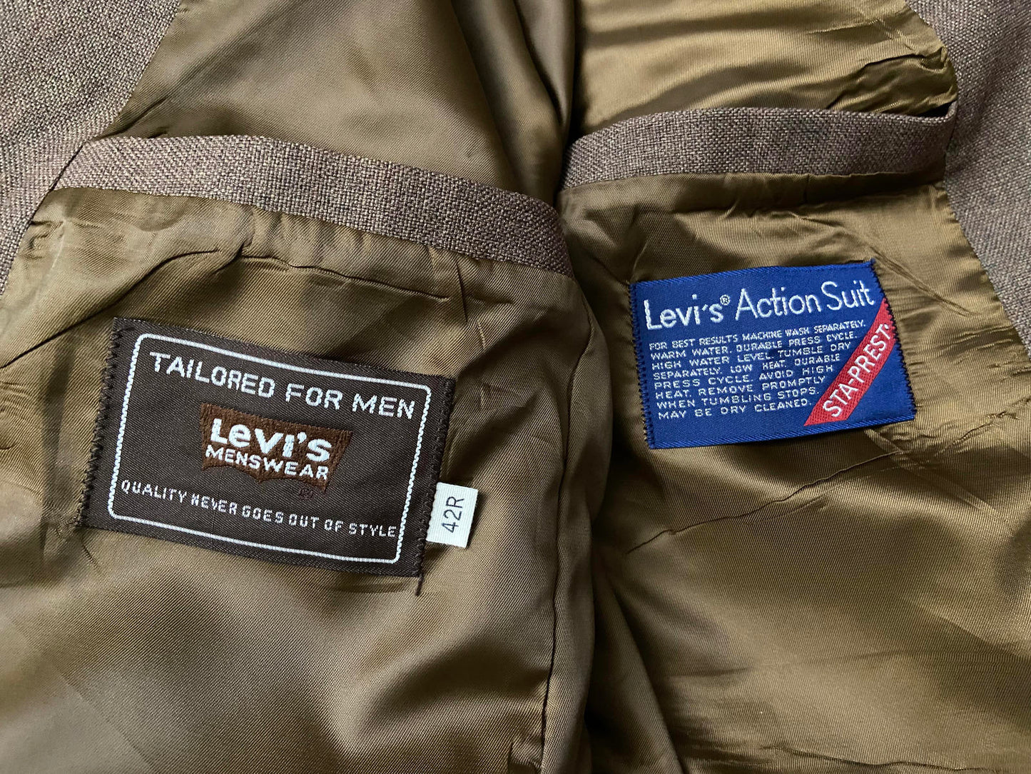 Vintage 1970s Levi's Action Suit Sta-Prest Jacket
