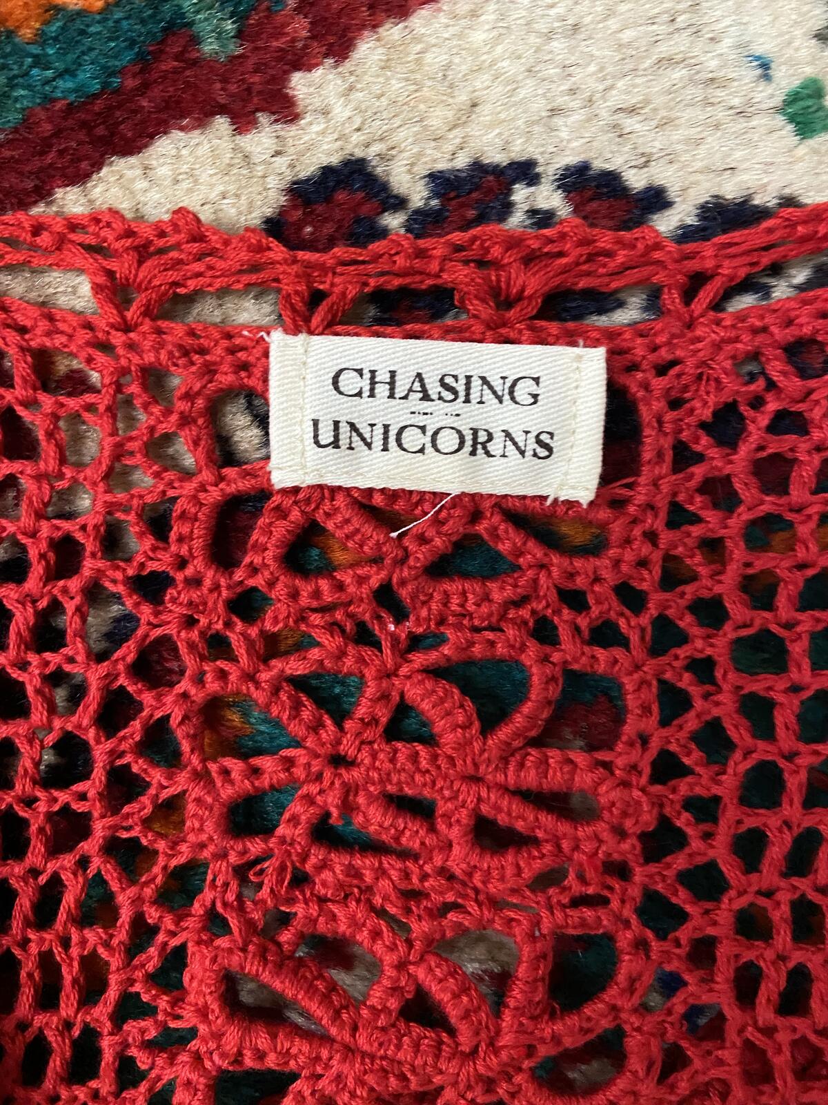 Chasing Unicorns Red Fire On The Mountain Crochet Dress