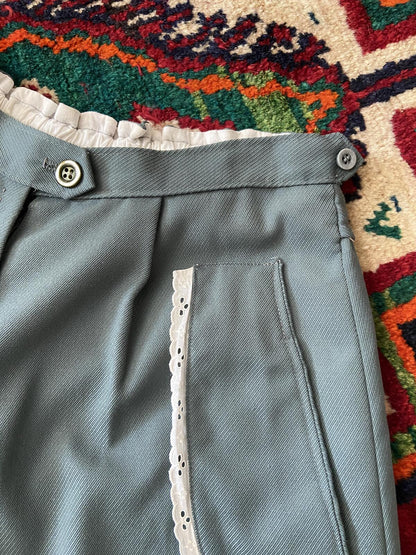 Vintage High Waisted Sage Green Shorts W26