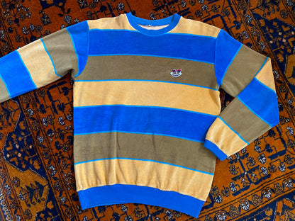Vintage 1980s Mustard Velour Skipper Sweatshirt