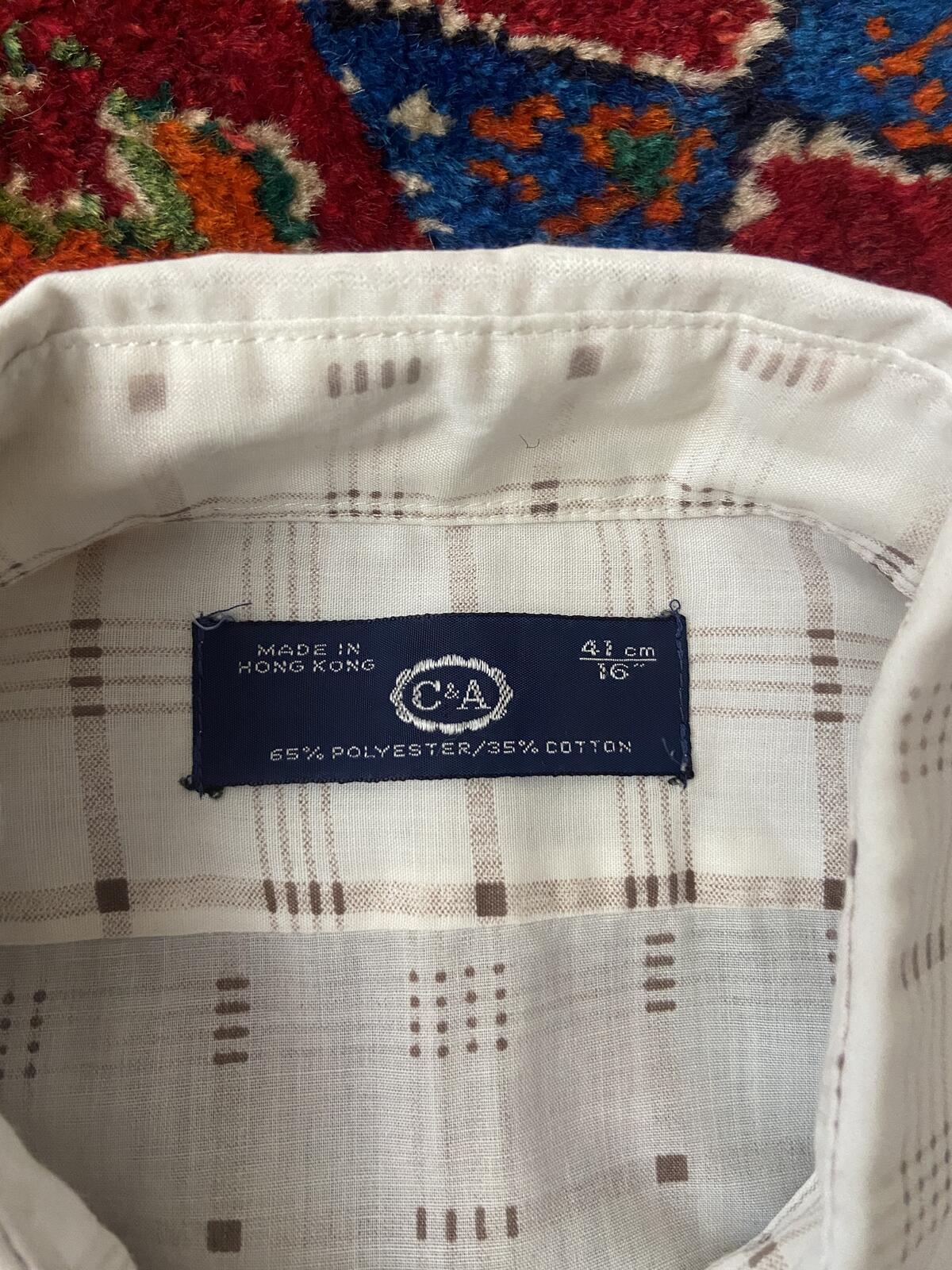 Vintage 1970s C&A Patterned Shirt