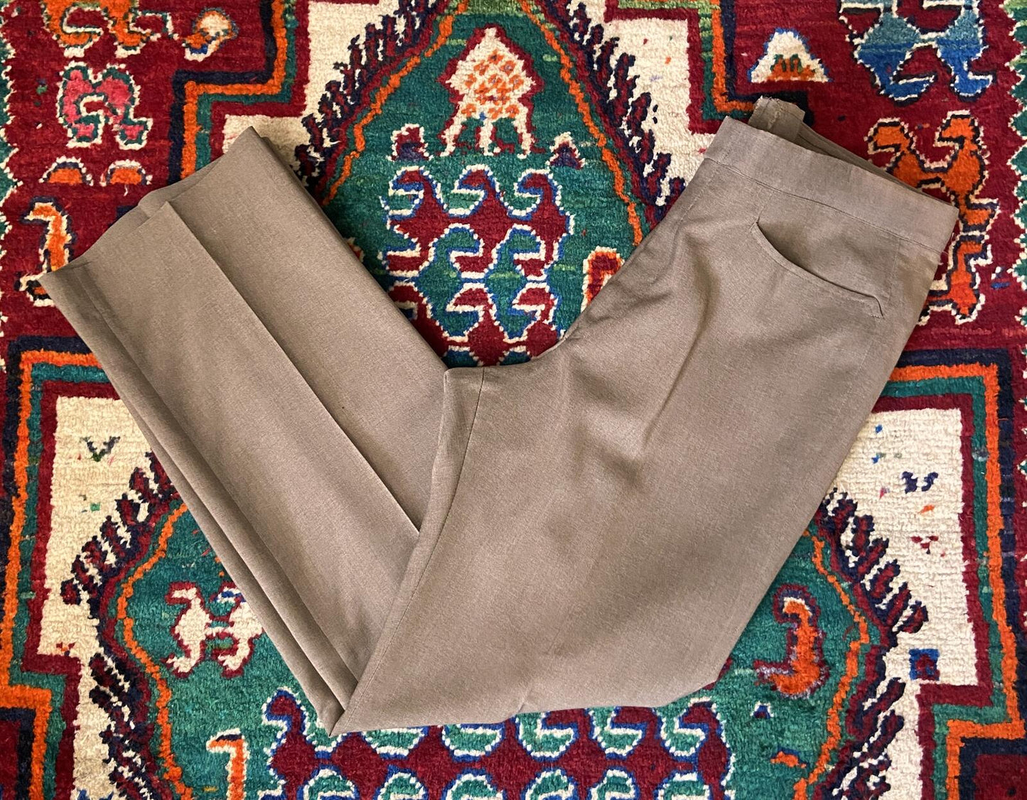 Vintage 1970s Beige Sansabelt Trousers