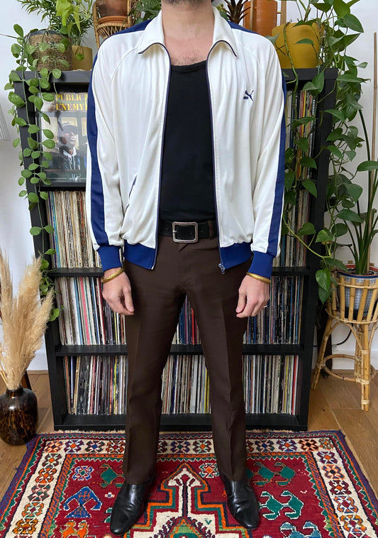 Vintage 1980s White Puma Track Top