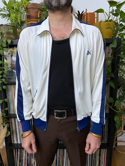 Vintage 1980s White Puma Track Top