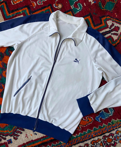 Vintage 1980s White Puma Track Top