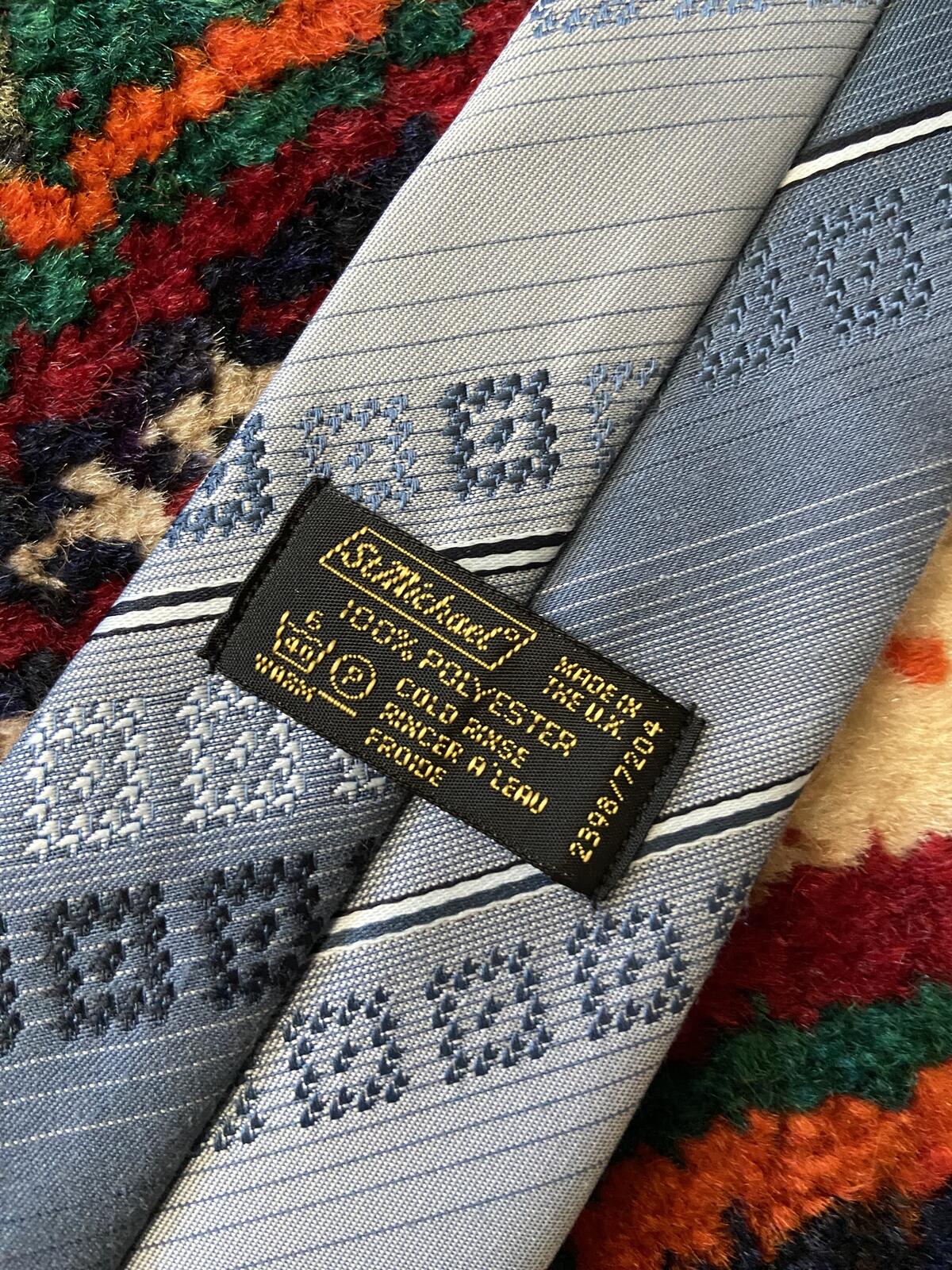 Vintage 1970s St Michael Woven Pattern Tie