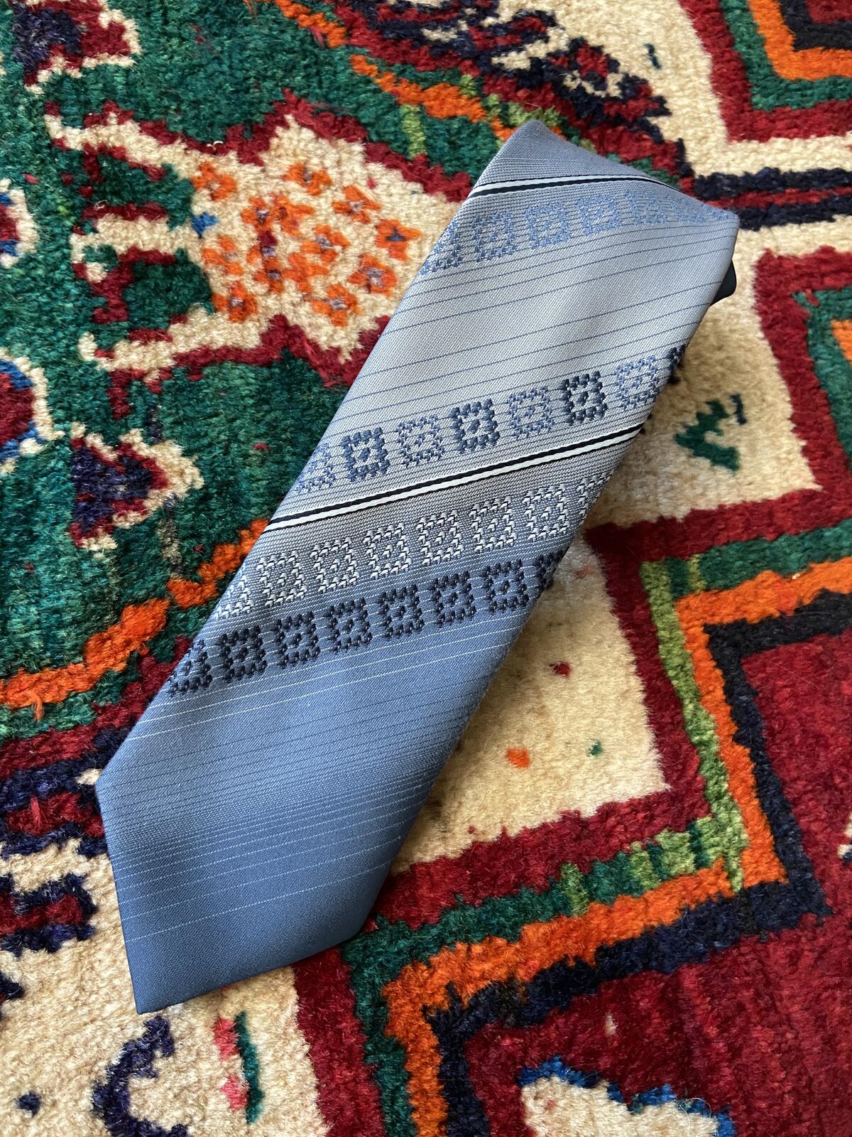 Vintage 1970s St Michael Woven Pattern Tie