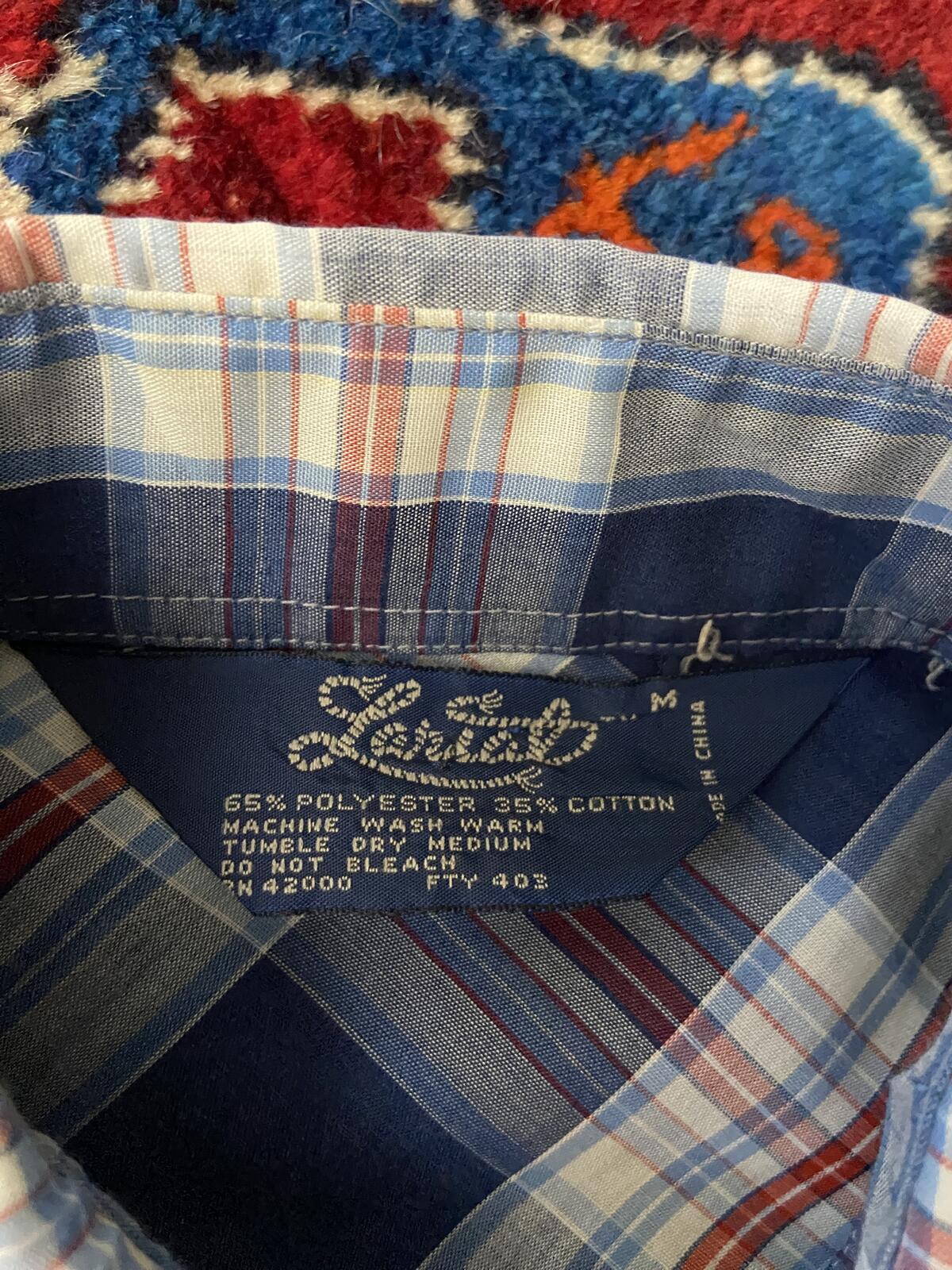 Vintage Blue Lariat Western Shirt