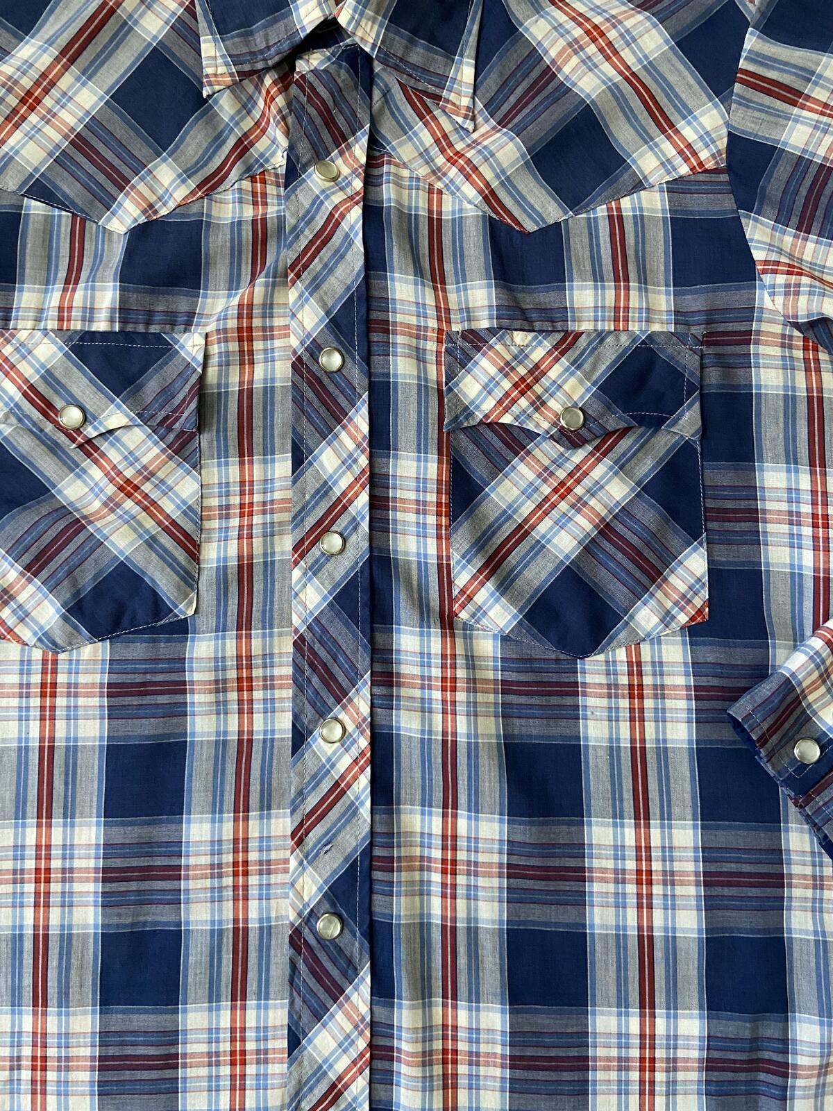 Vintage Blue Lariat Western Shirt