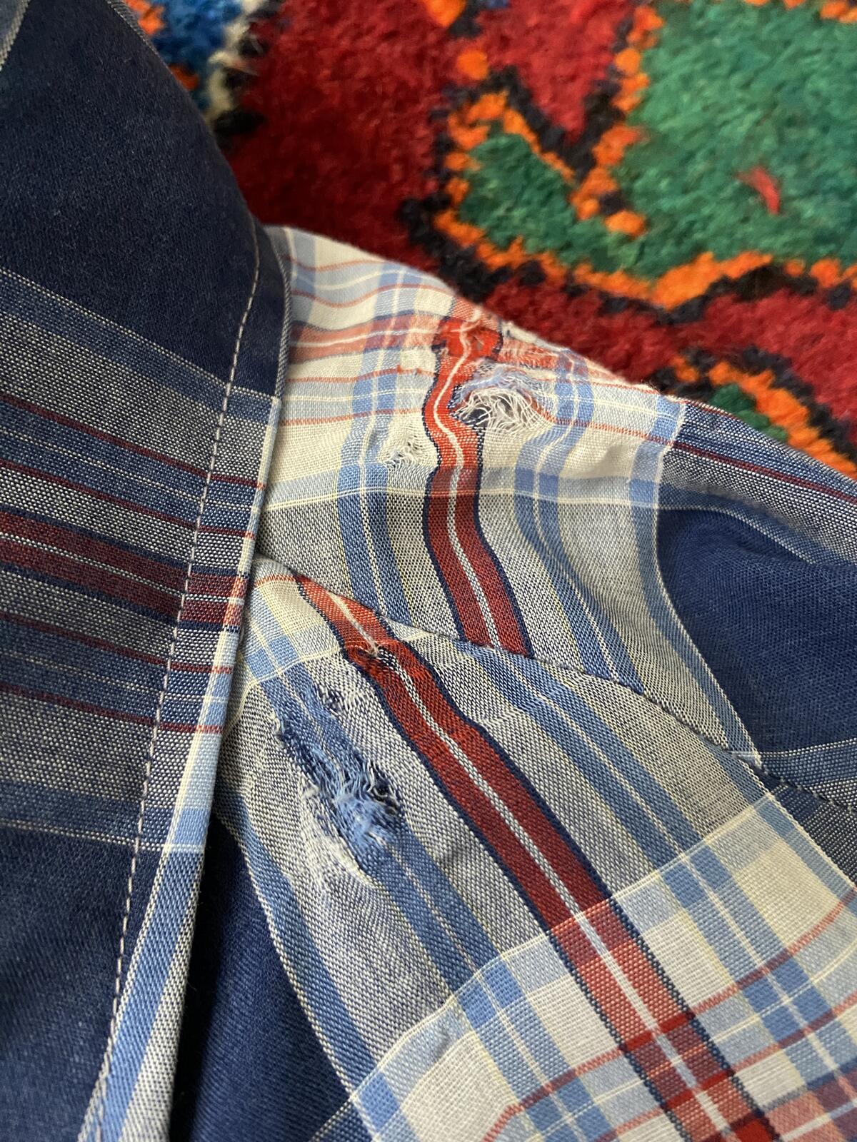 Vintage Blue Lariat Western Shirt