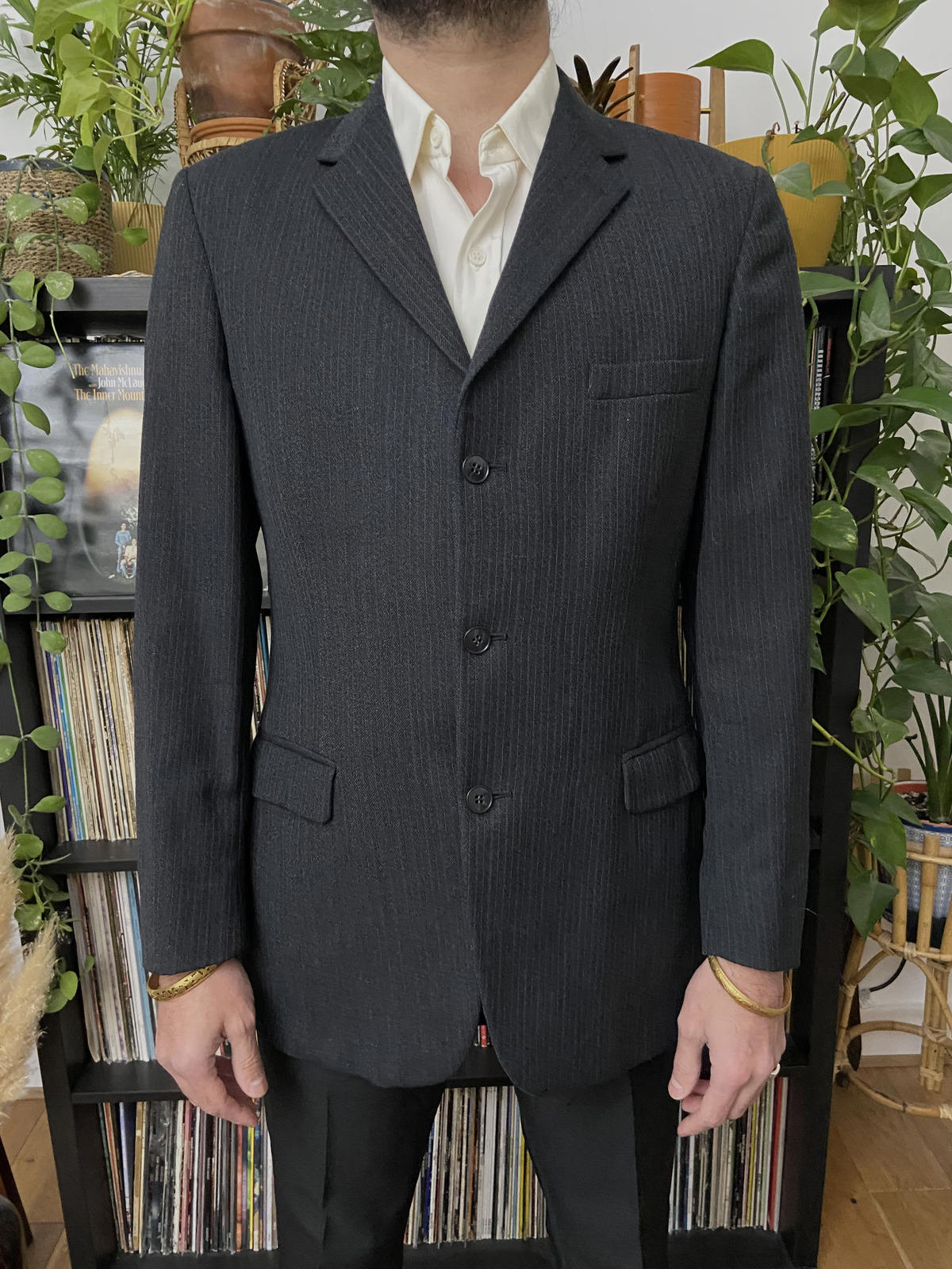 Vintage 1980s Hector Powe Mod Pinstripe Jacket