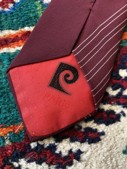Vintage 1970s Pierre Cardin Burgundy Mens