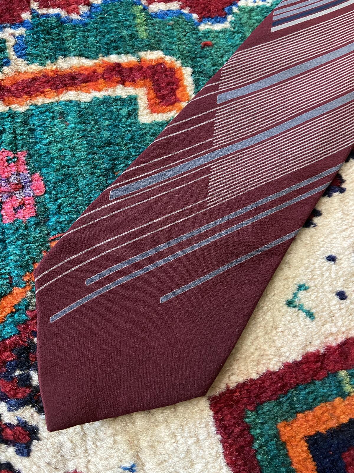 Vintage 1970s Pierre Cardin Burgundy Mens