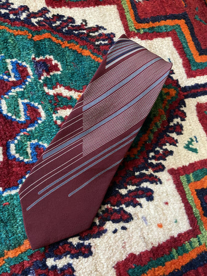 Vintage 1970s Pierre Cardin Burgundy Mens