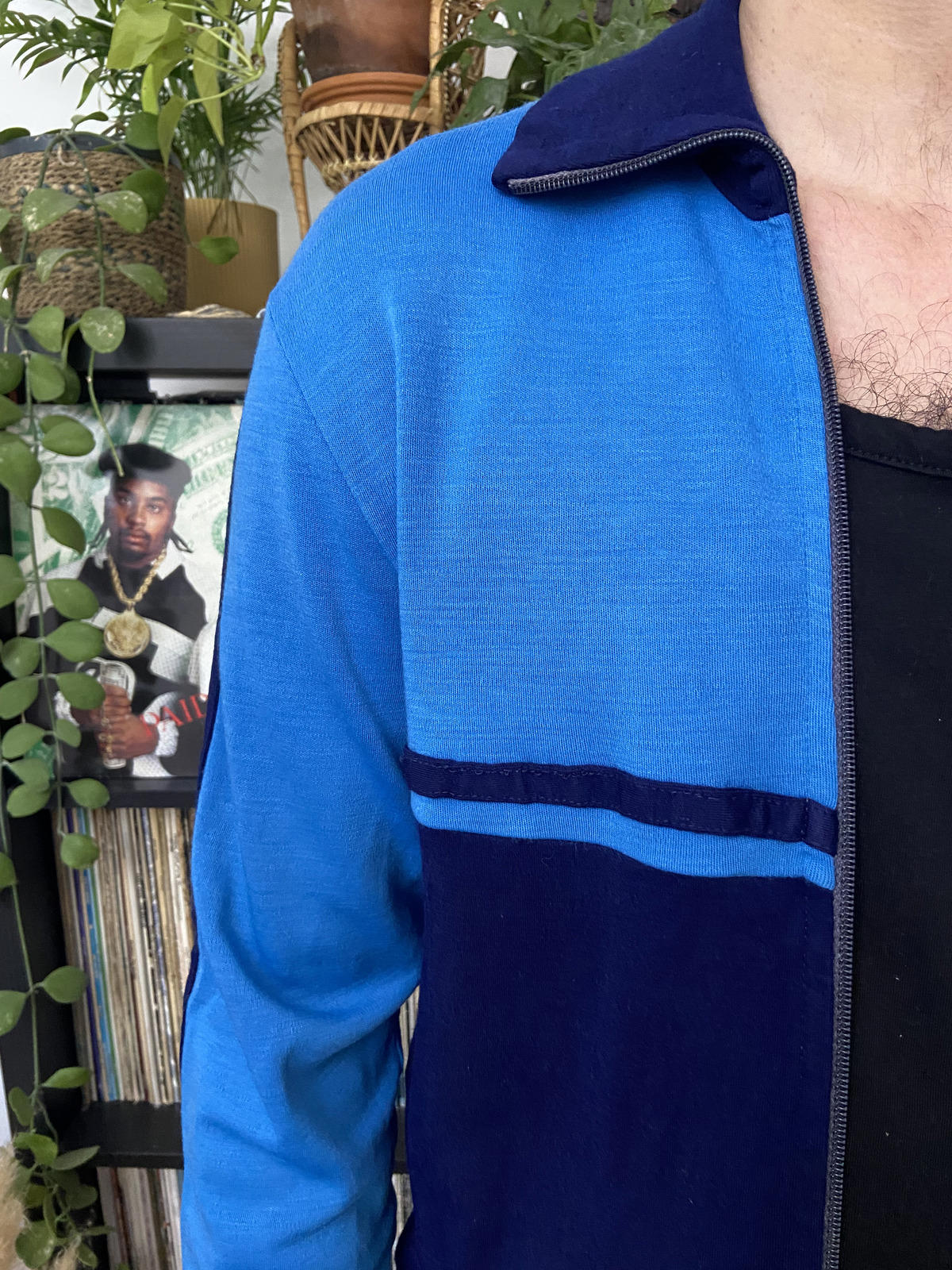 Vintage 1980s FC Sport Blue & Navy Track Top