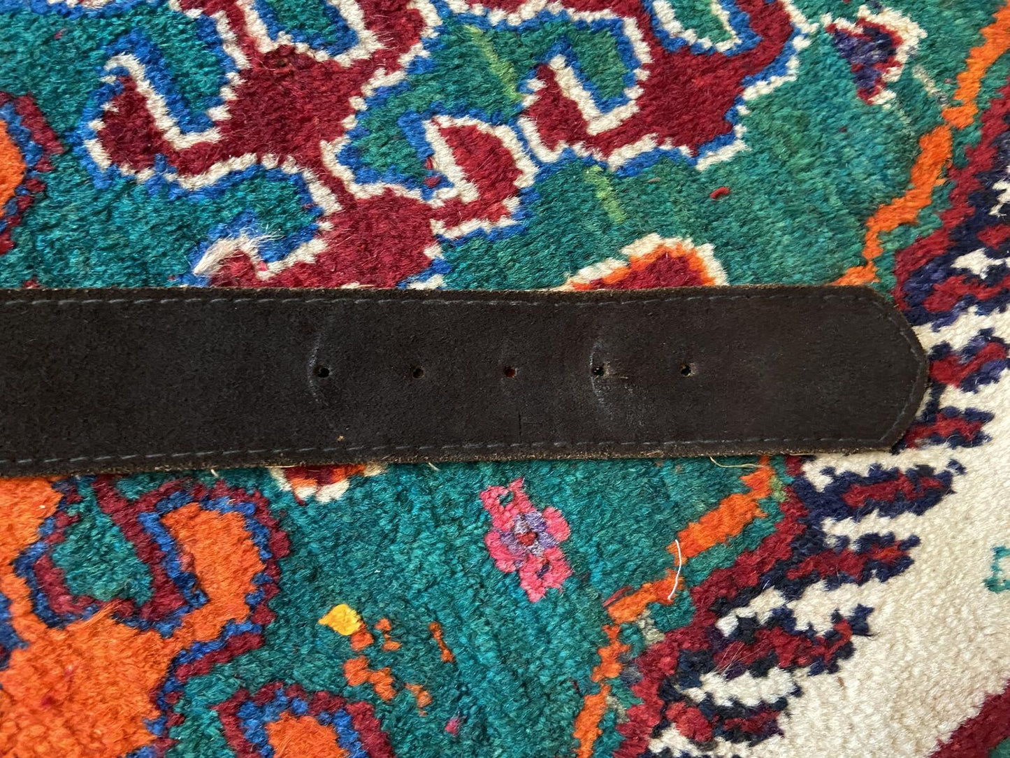 Vintage 1970s Chocolate Brown Suede Belt