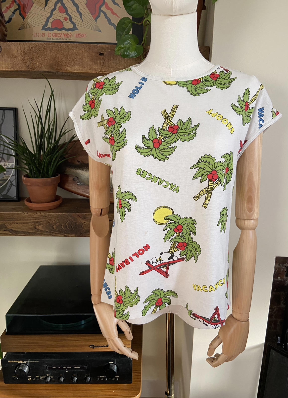Vintage 1980s Snoopy Holiday T-Shirt