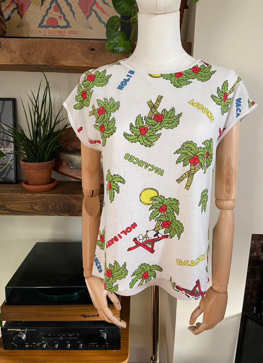 Vintage 1980s Snoopy Holiday T-Shirt