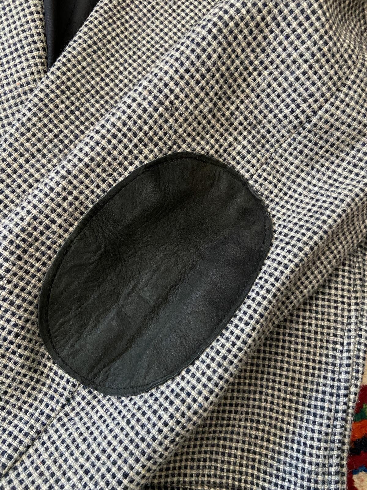 Vintage 1970s Tweed Double Breasted Blazer Jacket