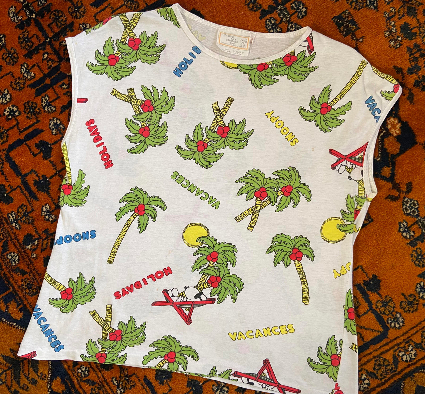 Vintage 1980s Snoopy Holiday T-Shirt