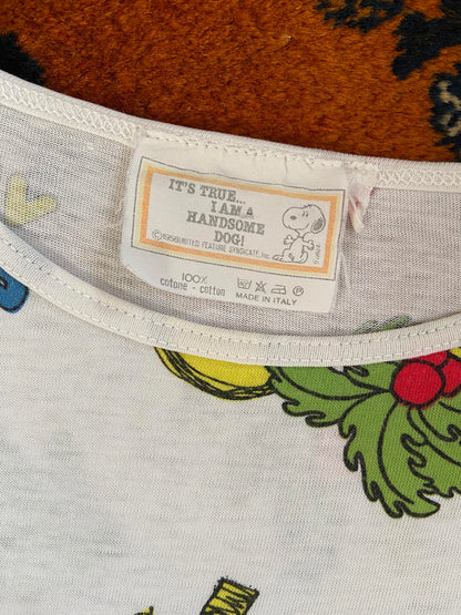 Vintage 1980s Snoopy Holiday T-Shirt