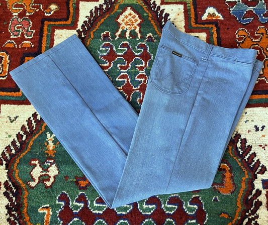 Vintage 1970s Wrangler Bluebell Bootcut Jeans W31 / L30