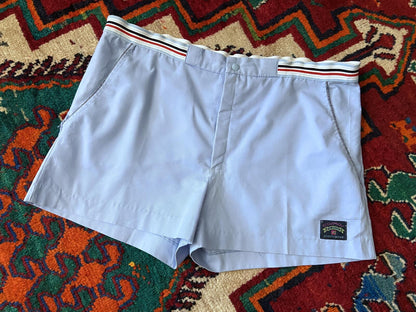 Vintage 1970s Baby Blue Tennis Shorts