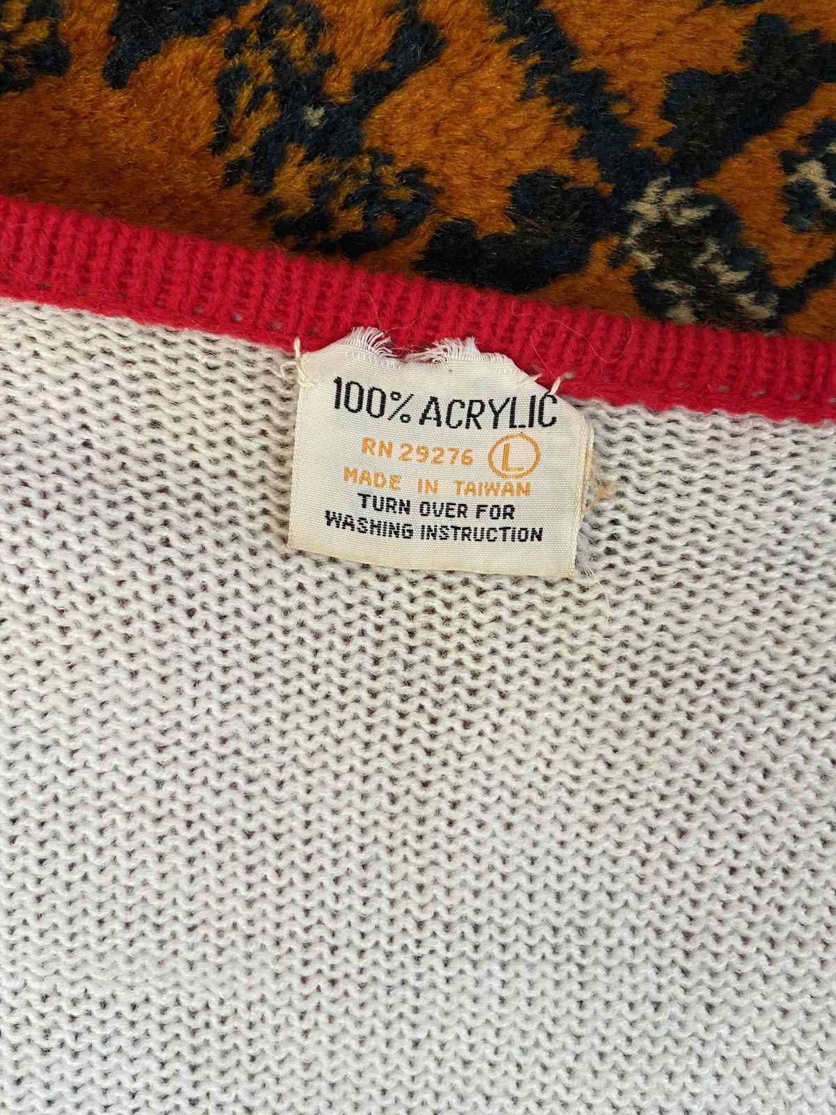 Vintage 1970s White Pom Pom Knit Top