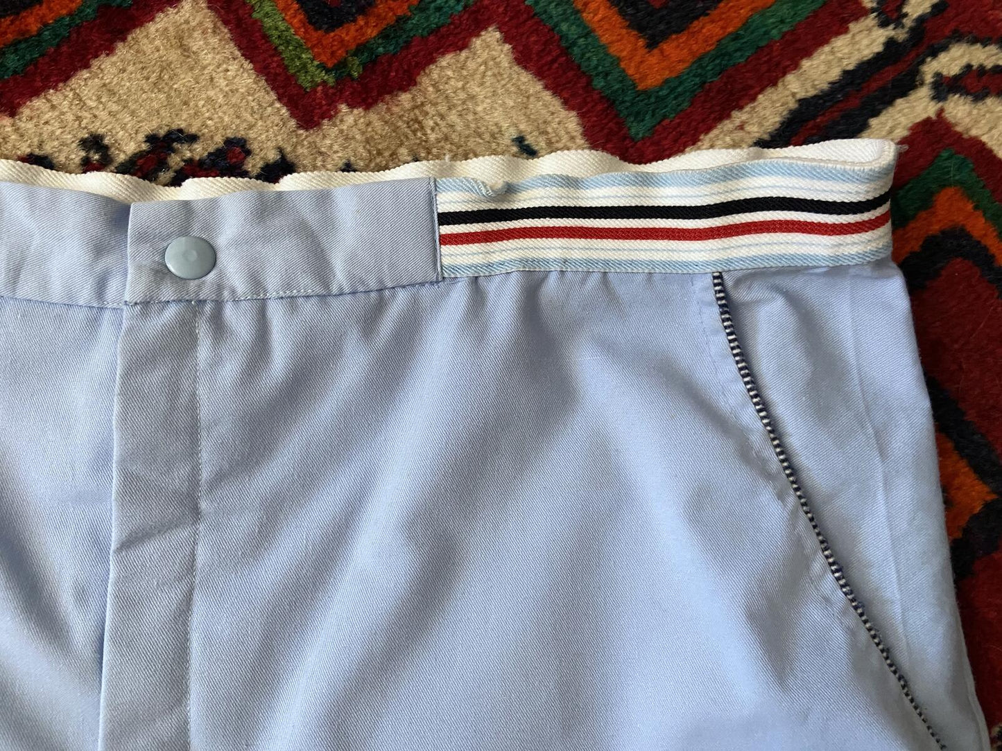 Vintage 1970s Baby Blue Tennis Shorts