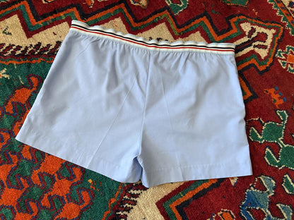 Vintage 1970s Baby Blue Tennis Shorts
