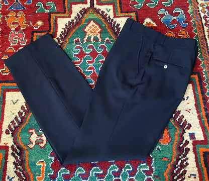 Vintage 1970s Navy Sears Dress Trousers W34 / L33.5