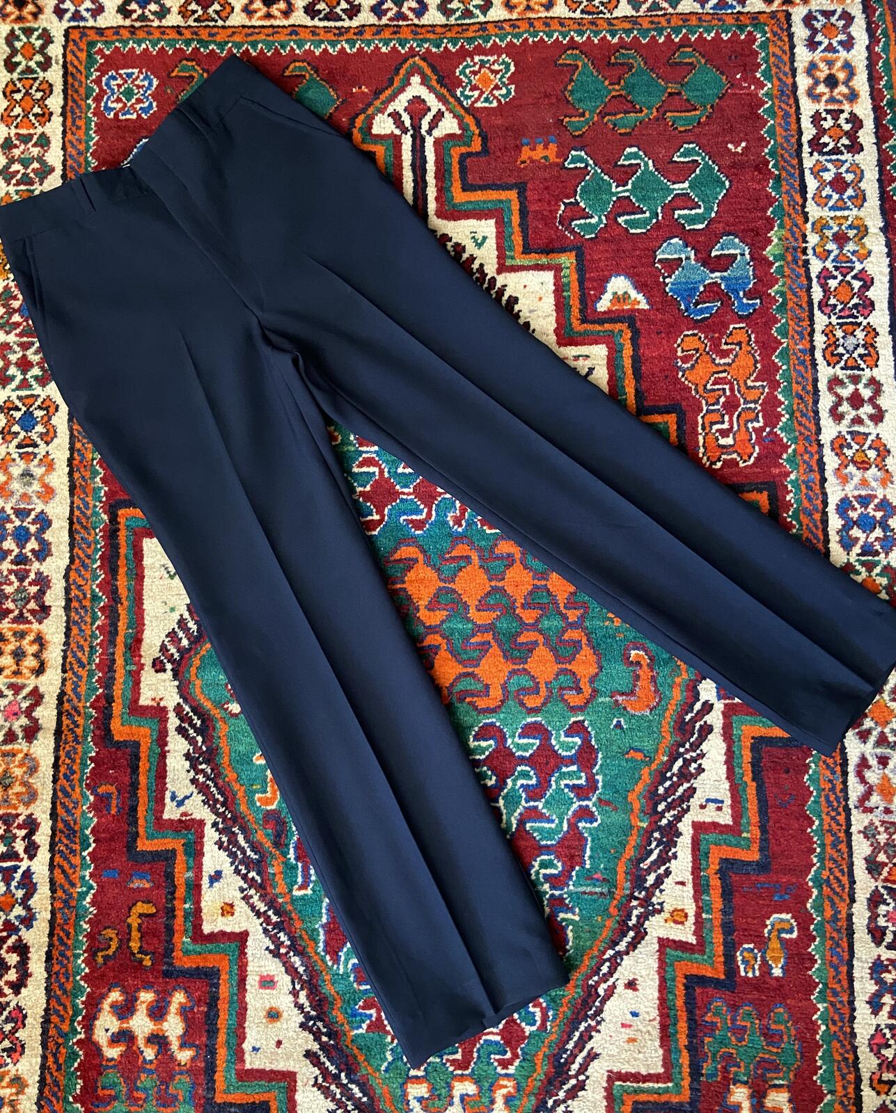 Vintage 1970s Navy Sears Dress Trousers W34 / L33.5