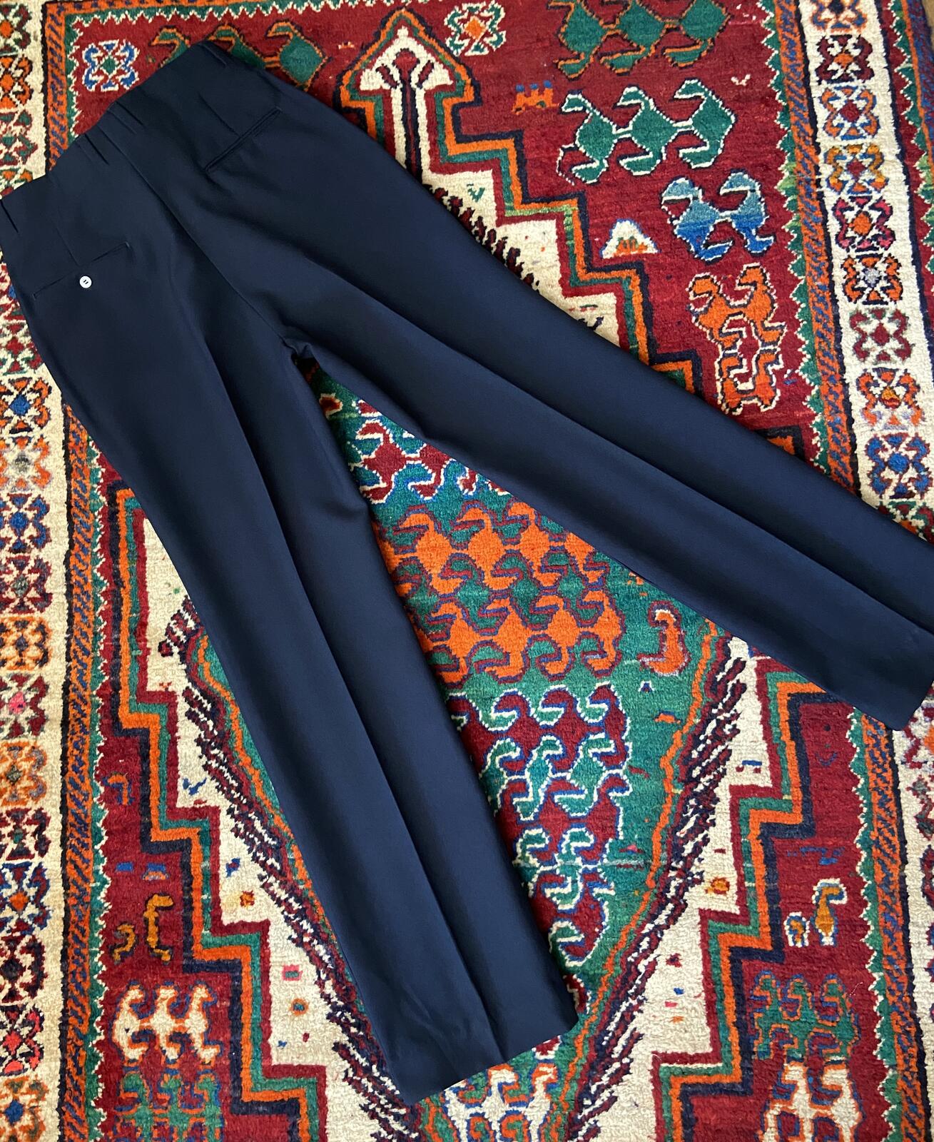 Vintage 1970s Navy Sears Dress Trousers W34 / L33.5
