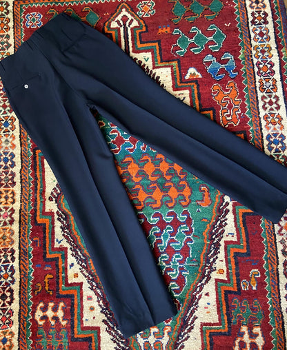 Vintage 1970s Navy Sears Dress Trousers W34 / L33.5
