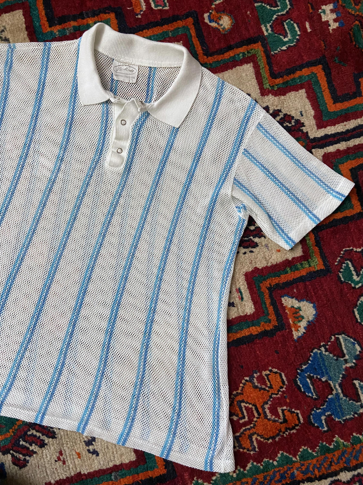 Vintage 1980s Mesh Polo Top