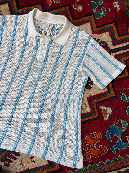Vintage 1980s Mesh Polo Top