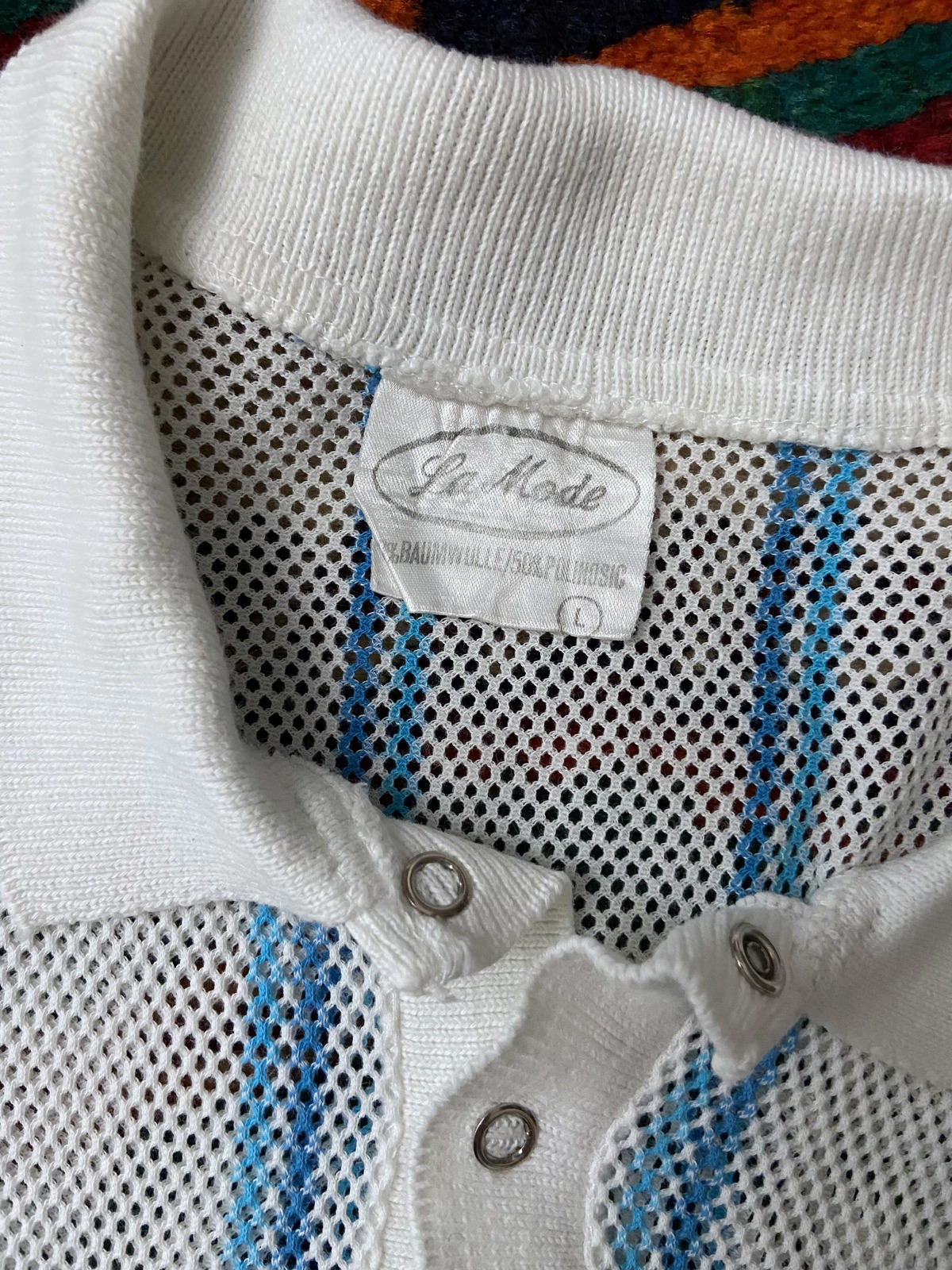 Vintage 1980s Mesh Polo Top