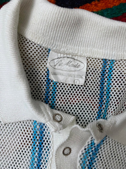 Vintage 1980s Mesh Polo Top
