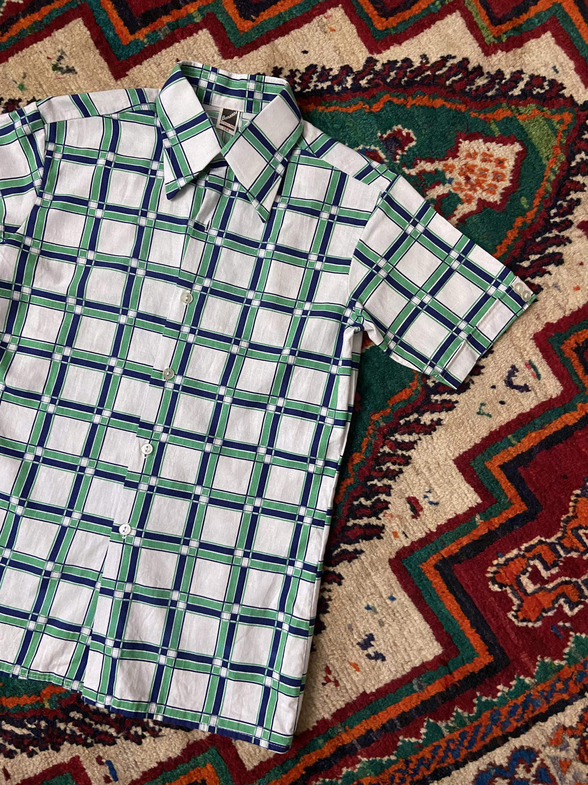 Vintage 1970s XS Dagger Collar Shirt