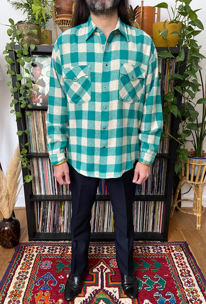 Vintage 90s Western Fleece Shirt