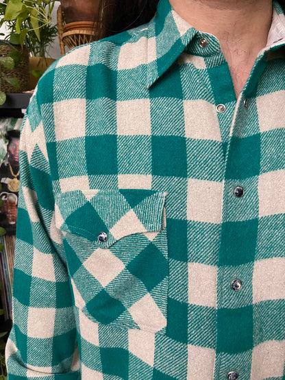 Vintage 90s Western Fleece Shirt