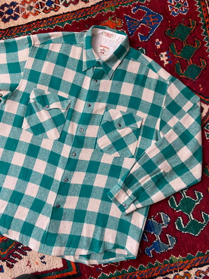 Vintage 90s Western Fleece Shirt